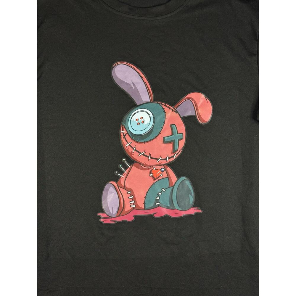 Pastel Goth Creepy Cute Voodoo Doll Scary Gift Unisex T-Shirt - Picture 2 of 8